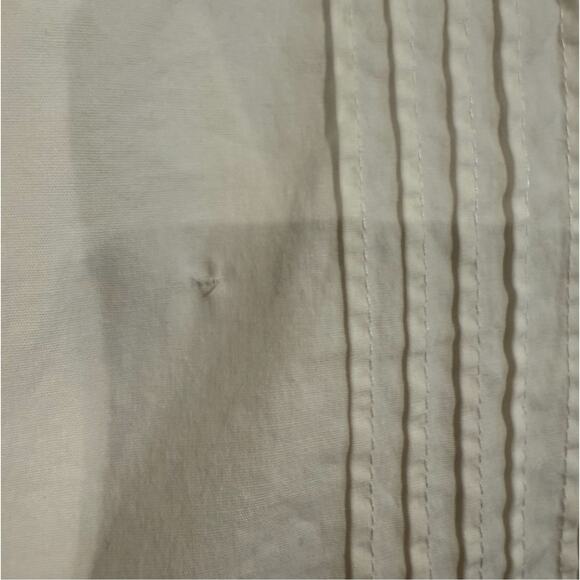 Prabal Gurung x RTR Poplin Split Sleeve Tuxedo Shirt in White, Size US 4 - Picture 6 of 8